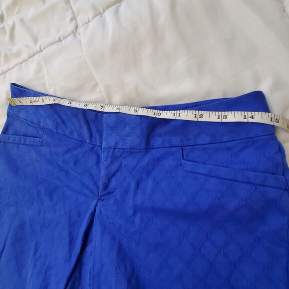 Lilly Pulitzer Womens Gardenia Shorts Brilliant Blue 9 Inch Style 2403 Size 0 - Picture 3 of 10